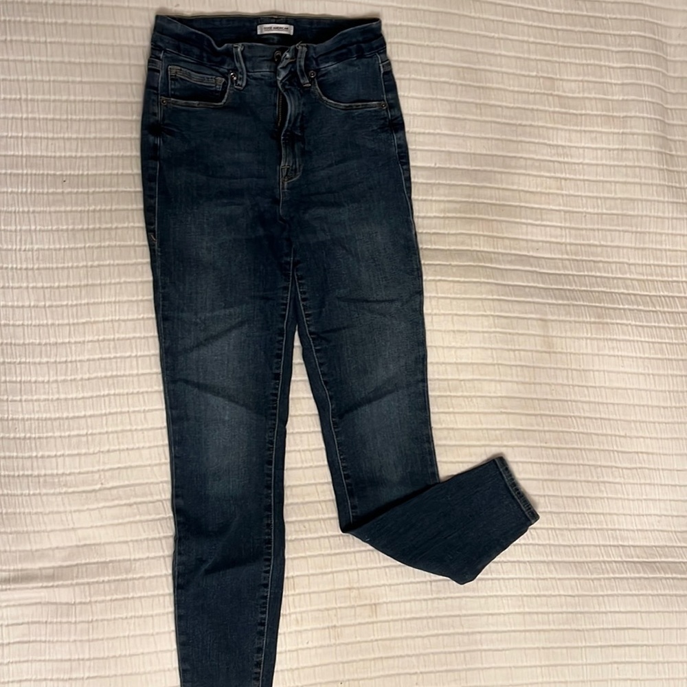 Good American high waist skinny jeans